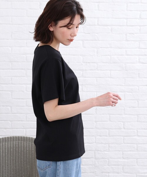 SHOO・LA・RUE（シューラルー）の「◆ロゴTシャツ（Tシャツ/カットソー・レディース・ブラック/ホワイト系・01/02/03）」の4枚目の写真