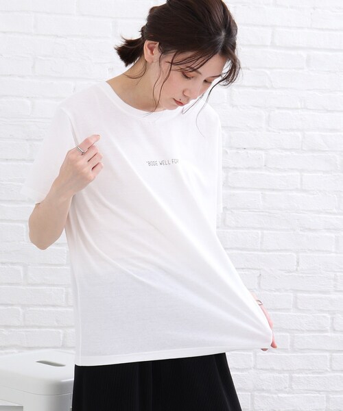 SHOO・LA・RUE（シューラルー）の「◆ロゴTシャツ（Tシャツ/カットソー・レディース・ブラック/ホワイト系・01/02/03）」の11枚目の写真