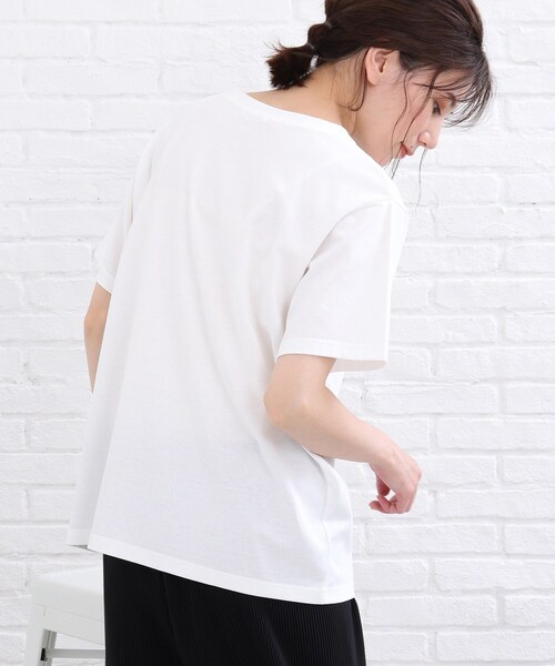 SHOO・LA・RUE（シューラルー）の「◆ロゴTシャツ（Tシャツ/カットソー・レディース・ブラック/ホワイト系・01/02/03）」の12枚目の写真