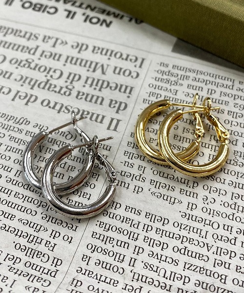 apres jour mignon(アプレジュールミニョン)の「【apresjour mignon×ARIAZ】フープピアス(ピアス(両耳用)・レディース・シルバー/ゴールド・ONESIZE)」の4枚目の写真