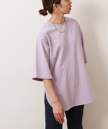 IENA LA BOUCLE ツイストコットン ラウンドヘムTシャツ
