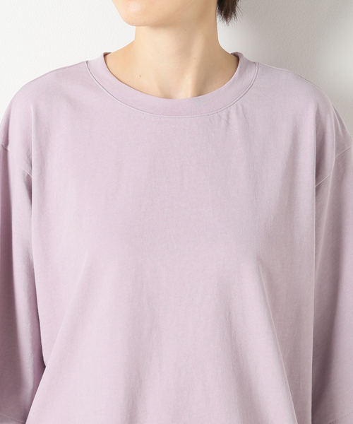 IENA LA BOUCLE(イエナラブークル)の「IENA LA BOUCLE ツイストコットン ラウンドヘムTシャツ(Tシャツ/カットソー・レディース・ブラック系その他/ピンク系その他/バーガンディー・FREE)」の10枚目の写真