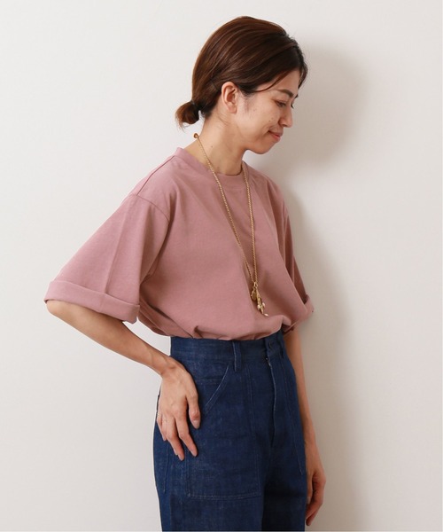 IENA LA BOUCLE(イエナラブークル)の「IENA LA BOUCLE ツイストコットン ラウンドヘムTシャツ(Tシャツ/カットソー・レディース・ブラック系その他/ピンク系その他/バーガンディー・FREE)」の19枚目の写真