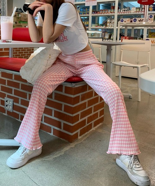 me+em select（ミームセレクト）の「ツートンチェックロングプリーツ