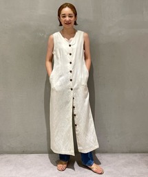 SHENERY | レーヨン麻フロントボタンロングワンピース(ワンピース)