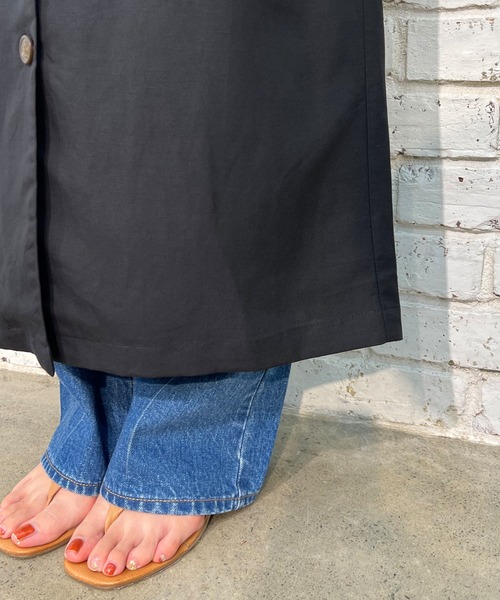 SHENERY(シーナリー)の「レーヨン麻フロントボタンロングワンピース(ワンピース・レディース・ブラック/イエロー/ライトベージュ・FREE)」の11枚目の写真