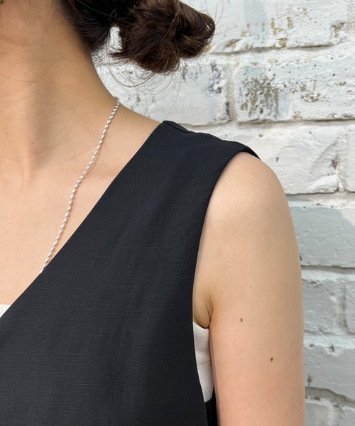 SHENERY(シーナリー)の「レーヨン麻フロントボタンロングワンピース(ワンピース・レディース・ブラック/イエロー/ライトベージュ・FREE)」の8枚目の写真