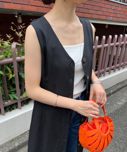 SHENERY(シーナリー)の「レーヨン麻フロントボタンロングワンピース(ワンピース・レディース・ブラック/イエロー/ライトベージュ・FREE)」の17枚目の写真