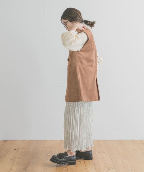 ITEMS URBANRESEARCH（アイテムズ アーバンリサーチ）の「ドットクリンクルプリーツスカート（スカート・レディース・ブラック/ホワイト・FREE）」の22枚目の写真