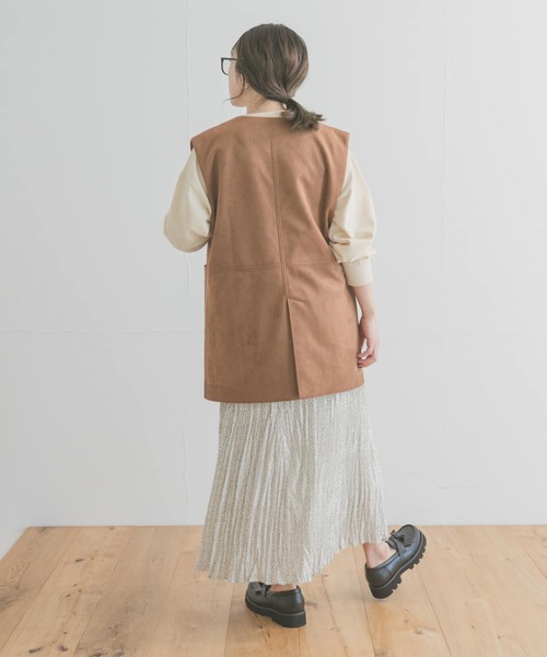 ITEMS URBANRESEARCH（アイテムズ アーバンリサーチ）の「ドットクリンクルプリーツスカート（スカート・レディース・ブラック/ホワイト・FREE）」の13枚目の写真