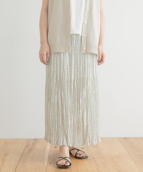 ITEMS URBANRESEARCH（アイテムズ アーバンリサーチ）の「ドットクリンクルプリーツスカート（スカート・レディース・ブラック/ホワイト・FREE）」の10枚目の写真