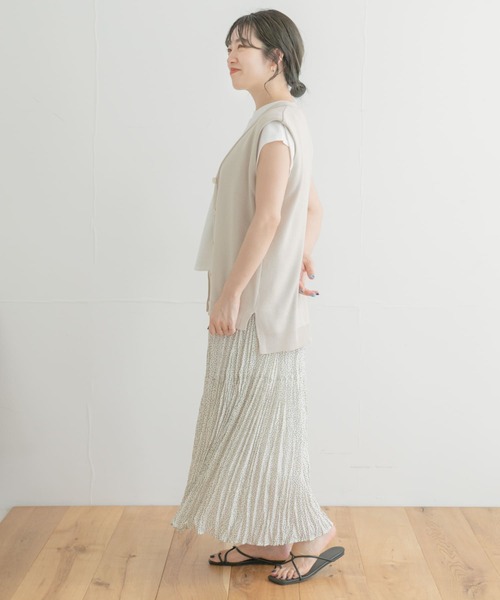 ITEMS URBANRESEARCH（アイテムズ アーバンリサーチ）の「ドットクリンクルプリーツスカート（スカート・レディース・ブラック/ホワイト・FREE）」の20枚目の写真