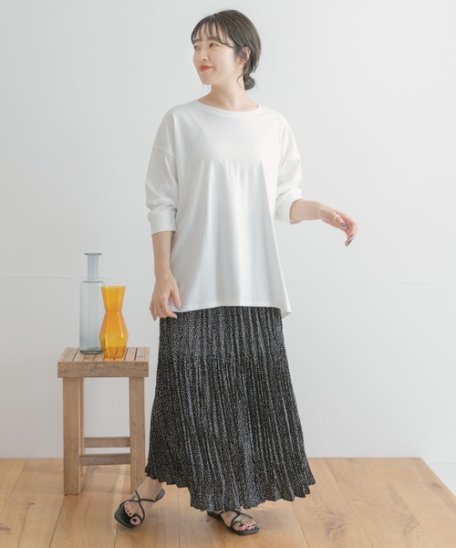 ITEMS URBANRESEARCH（アイテムズ アーバンリサーチ）の「ドットクリンクルプリーツスカート（スカート・レディース・ブラック/ホワイト・FREE）」の21枚目の写真
