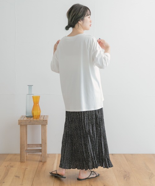 ITEMS URBANRESEARCH（アイテムズ アーバンリサーチ）の「ドットクリンクルプリーツスカート（スカート・レディース・ブラック/ホワイト・FREE）」の6枚目の写真
