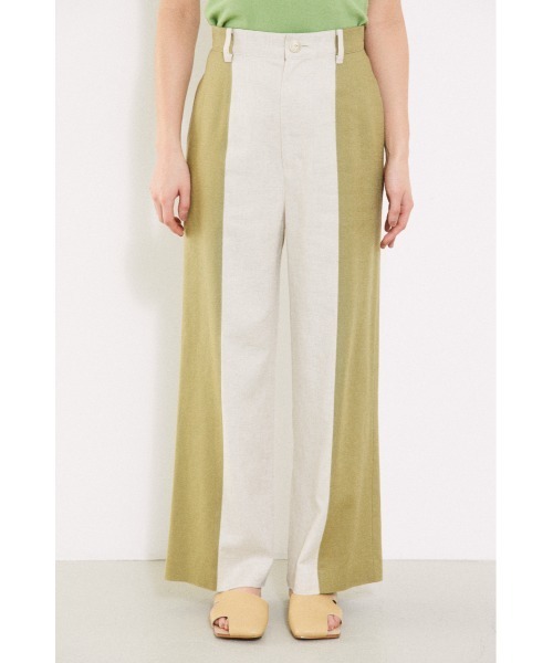 BLACK BY MOUSSY(ブラックバイマウジー)の「Bi color pants(バイカラーパンツ)(その他パンツ・レディース・ブラック/ブルー/ベージュ・2/1)」の2枚目の写真