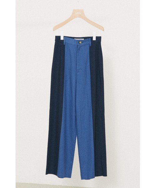 BLACK BY MOUSSY(ブラックバイマウジー)の「Bi color pants(バイカラーパンツ)(その他パンツ・レディース・ブラック/ブルー/ベージュ・2/1)」の3枚目の写真