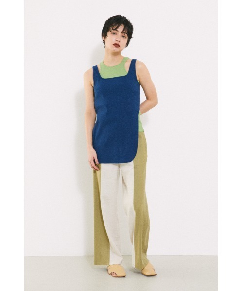 BLACK BY MOUSSY(ブラックバイマウジー)の「Bi color pants(バイカラーパンツ)(その他パンツ・レディース・ブラック/ブルー/ベージュ・2/1)」の6枚目の写真