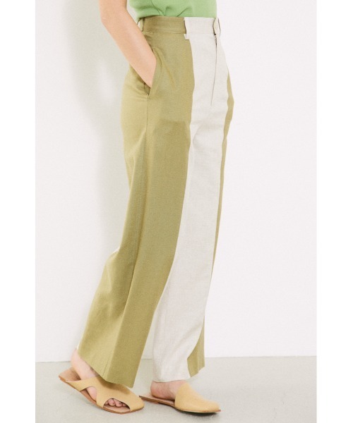 BLACK BY MOUSSY(ブラックバイマウジー)の「Bi color pants(バイカラーパンツ)(その他パンツ・レディース・ブラック/ブルー/ベージュ・2/1)」の7枚目の写真