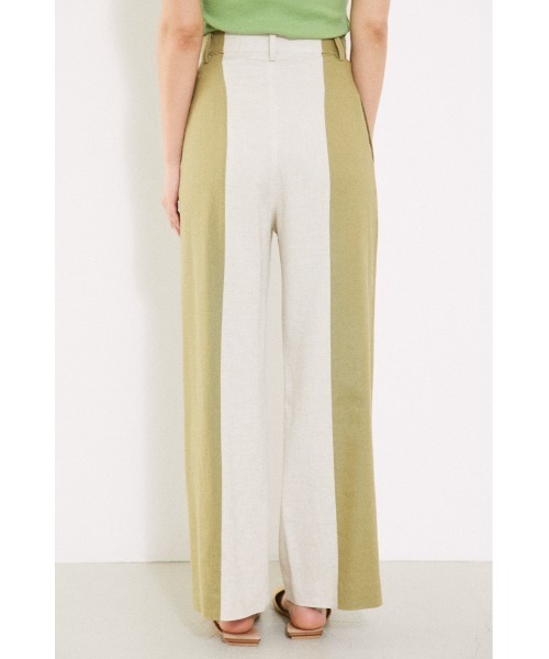 BLACK BY MOUSSY(ブラックバイマウジー)の「Bi color pants(バイカラーパンツ)(その他パンツ・レディース・ブラック/ブルー/ベージュ・2/1)」の9枚目の写真
