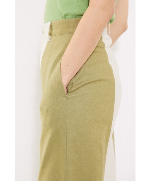 BLACK BY MOUSSY(ブラックバイマウジー)の「Bi color pants(バイカラーパンツ)(その他パンツ・レディース・ブラック/ブルー/ベージュ・2/1)」の12枚目の写真