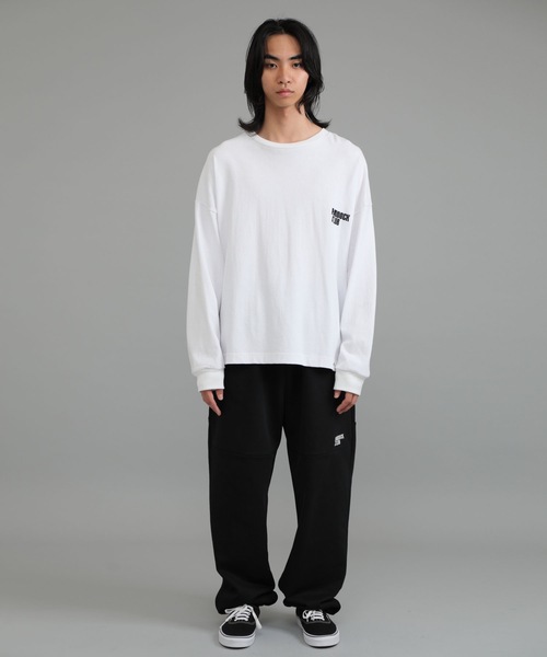 DELUXE（デラックス）の「PC LONG SLV.TEE（Tシャツ/カットソー・メンズ・ホワイト/ブラック・LARGE/X-LARGE/MEDIUM）」の17枚目の写真