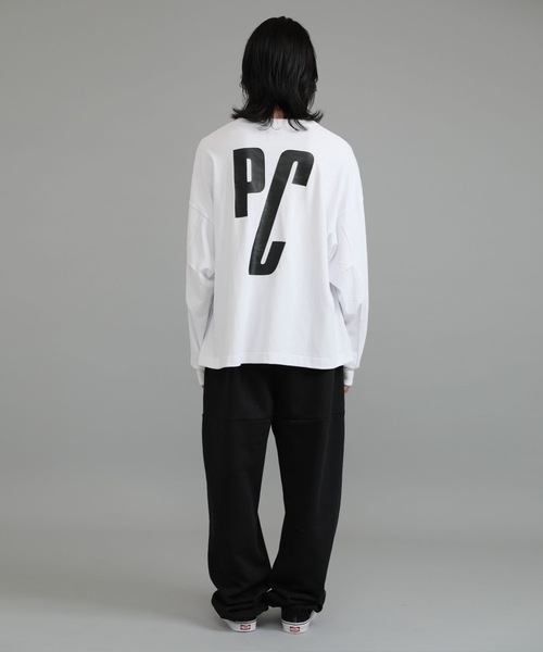 DELUXE（デラックス）の「PC LONG SLV.TEE（Tシャツ/カットソー・メンズ・ホワイト/ブラック・LARGE/X-LARGE/MEDIUM）」の19枚目の写真