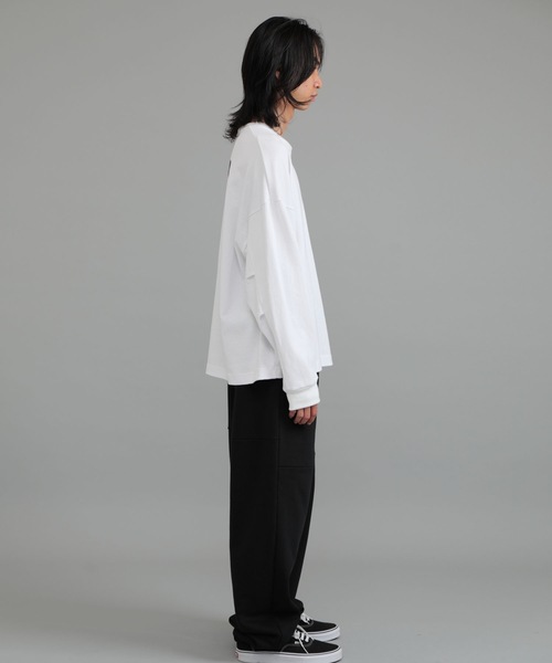 DELUXE（デラックス）の「PC LONG SLV.TEE（Tシャツ/カットソー・メンズ・ホワイト/ブラック・LARGE/X-LARGE/MEDIUM）」の20枚目の写真