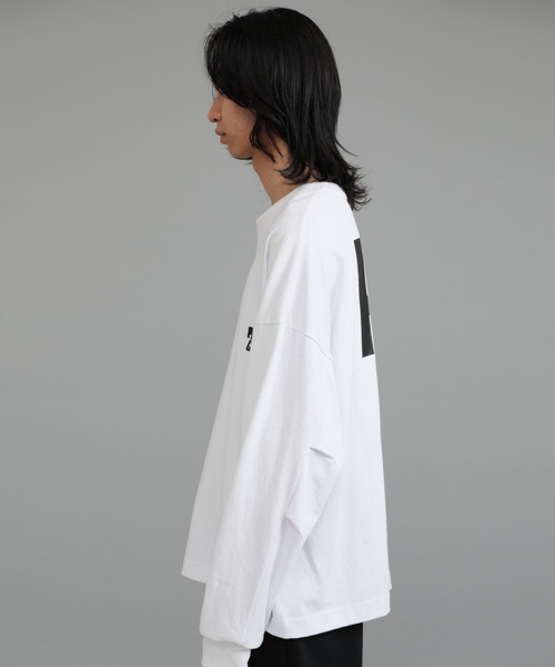 DELUXE（デラックス）の「PC LONG SLV.TEE（Tシャツ/カットソー・メンズ・ホワイト/ブラック・LARGE/X-LARGE/MEDIUM）」の14枚目の写真