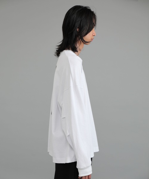 DELUXE（デラックス）の「PC LONG SLV.TEE（Tシャツ/カットソー・メンズ・ホワイト/ブラック・LARGE/X-LARGE/MEDIUM）」の16枚目の写真