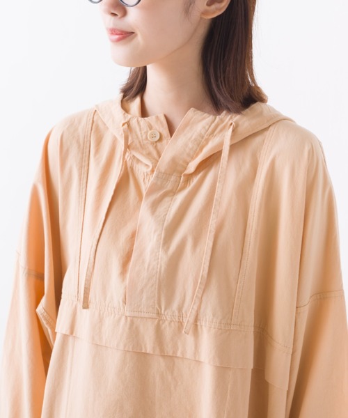 OMNES(オムネス)の「40ブロードフード付きポンチョコート(ポンチョ・レディース・ブラック/ピンク/アイボリー・FREE)」の19枚目の写真