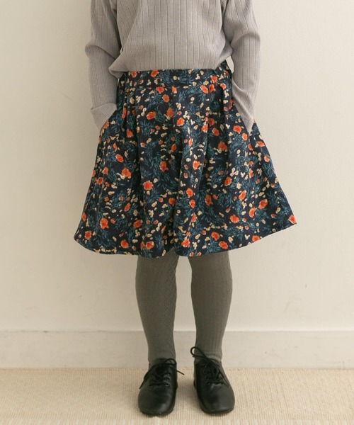 パラスパレス　花柄　リネン　フレアキュロット　秋色 URBAN RESEARCH DOORS（アーバンリサーチドアーズ）の「コーデュロイ花