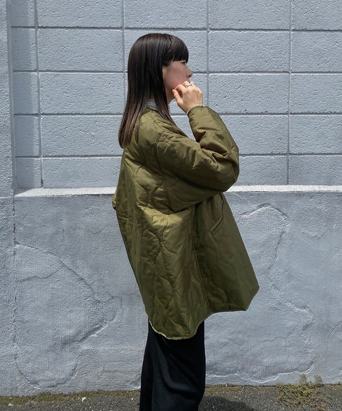 y/m by RIKA（イムバイリカ）の「M65ライナーキルトコート（その他アウター・レディース・ブラック/カーキ・FREE）」の7枚目の写真