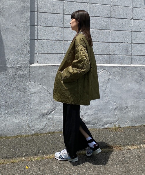 y/m by RIKA（イムバイリカ）の「M65ライナーキルトコート（その他アウター・レディース・ブラック/カーキ・FREE）」の12枚目の写真