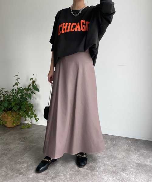 DouDou（ドゥドゥ）の「【WEB限定】フェイクレザーフレアスカート（スカート・レディース・チャコールグレー/モカ・FREE）」の22枚目の写真