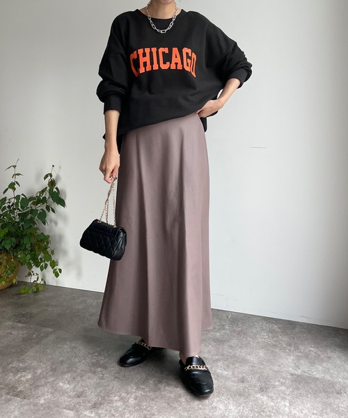 DouDou（ドゥドゥ）の「【WEB限定】フェイクレザーフレアスカート（スカート・レディース・チャコールグレー/モカ・FREE）」の21枚目の写真