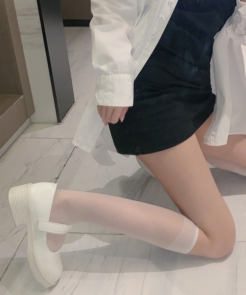 EPICKS（エピックス）の「シアーハイソックス　ミドルソックス　スクール（ソックス/靴下・レディース・ホワイト/ブラック/その他1/その他2・M/S）」の9枚目の写真