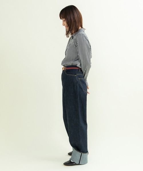 CHILD WOMAN（チャイルドウーマン）の「ギザギンガム　丸衿長袖ブラウス（シャツ/ブラウス・レディース・レッド/ブラック・FREE）」の22枚目の写真