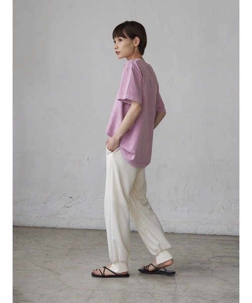 rem closet（レムクローゼット）の「ジョーゼットスリットジョガーパンツ（その他パンツ・レディース・オフホワイト・S/M）」の8枚目の写真