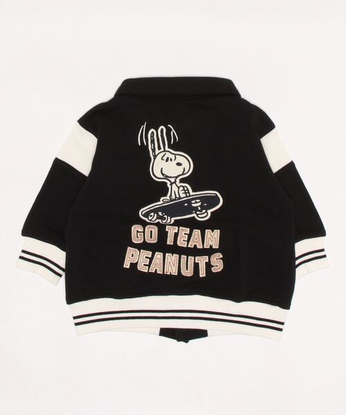 petit main（プティマイン）の「【PEANUTS】カットスタジャン（スタジャン・キッズ・ブラック/グリーン・90cm/80ｃｍ/100cm/110cm/130cm/120cm）」の4枚目の写真
