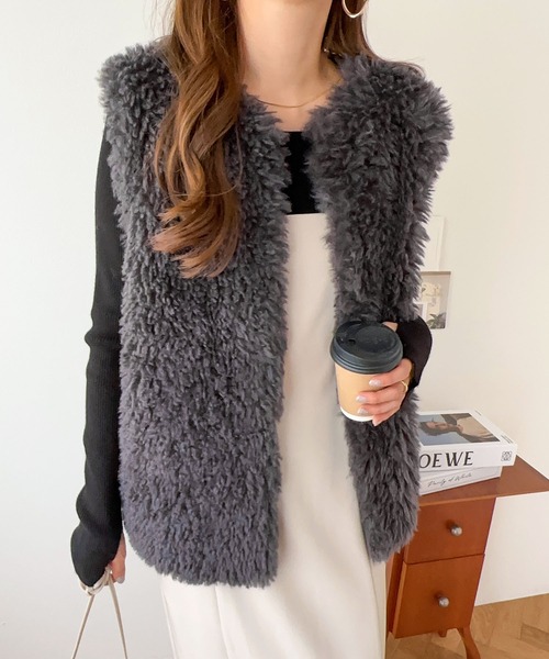 値下げ❢Ｃmme ca Mature ファベスト ファーベスト付きMA-1ショートコート | OUTER,コート | LOWY BY