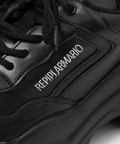 repipi armario（レピピ アルマリオ）の「ＰＵダッドスニーカー（スニーカー・キッズ・ブラック/ホワイト・SMALL/MEDIUM/LARGE）」の5枚目の写真
