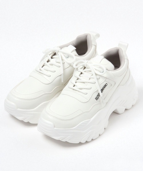 repipi armario（レピピ アルマリオ）の「ＰＵダッドスニーカー（スニーカー・キッズ・ブラック/ホワイト・SMALL/MEDIUM/LARGE）」の22枚目の写真