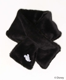 Disney | 【DISNEY/ディズニ―】ワンポイント刺繍　ファーティペット　マフラー(マフラー)