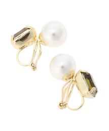 ビジュー&パールリバーシブルイヤリング