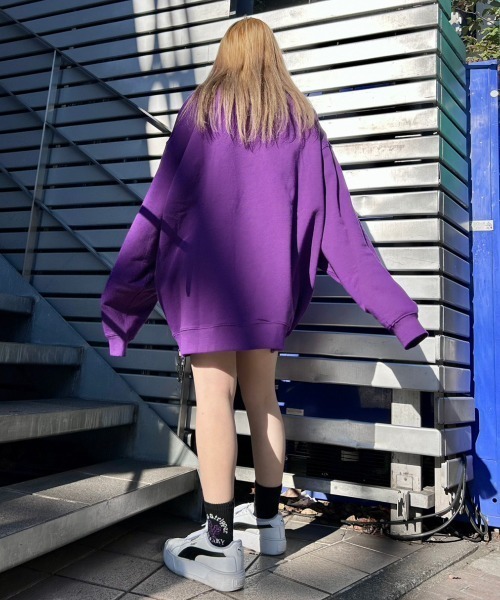 Candy Stripper（キャンディストリッパー）の「SPACE TOURS SWEAT ワンピース（スウェット・レディース・ブラック/ホワイト/パープル・2）」の16枚目の写真