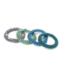 studio CLIP | 4SETカラーヤーンミニポニー(ヘアゴム)