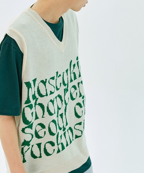 NASTY KICK(ナスティーキック)の「NASTYKICK/Kinsum VEST 2171049(ベスト・メンズ・ブラック/アイボリー/グレー・MEDIUM/LARGE)」の11枚目の写真