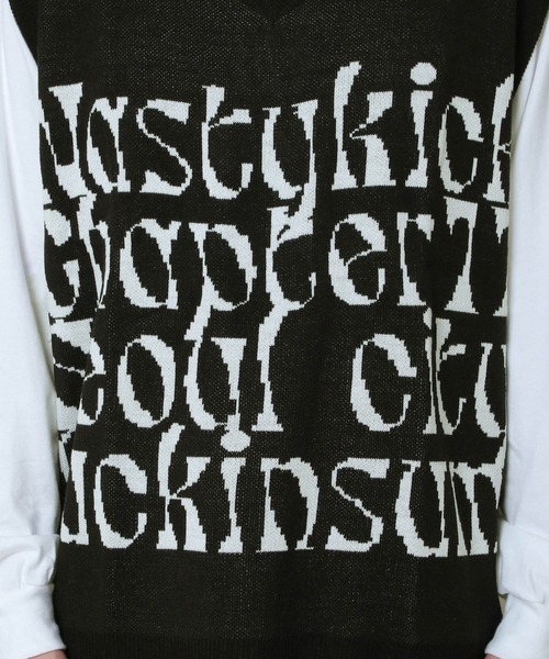 NASTY KICK(ナスティーキック)の「NASTYKICK/Kinsum VEST 2171049(ベスト・メンズ・ブラック/アイボリー/グレー・MEDIUM/LARGE)」の18枚目の写真