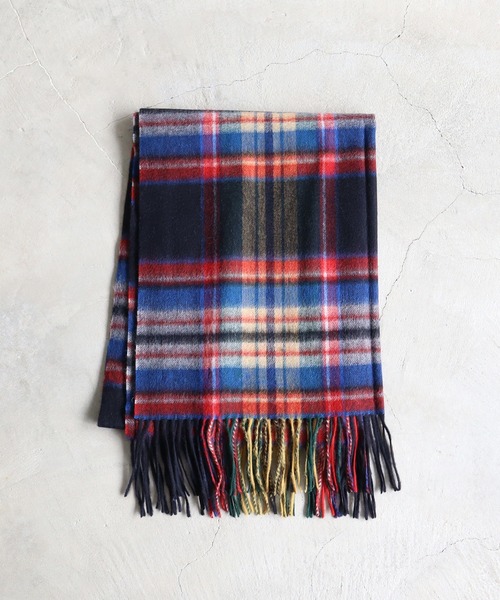 bulle de savon（ビュルデサボン）の「チェックストール（ストール/ショール・レディース・オレンジ/グレー/チャコールグレー/グリーン/ブルー・FREE）」の21枚目の写真