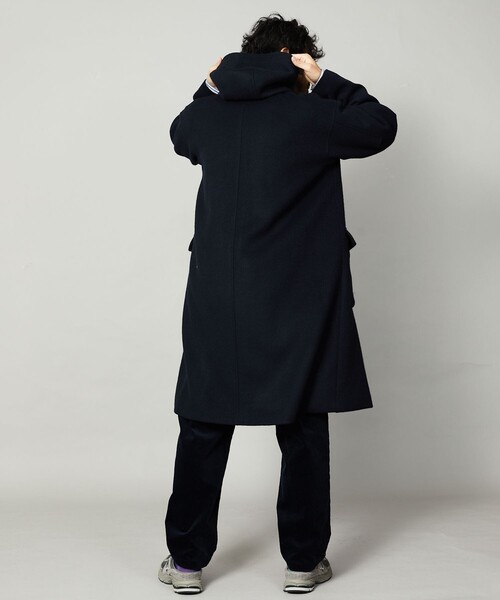 Firsthand(ファーストハンド)の「Firsthand/ファーストハンド リサイクルウールフーデッドコート(その他アウター・メンズ・チャコールグレー/ネイビー・S/M/L)」の8枚目の写真